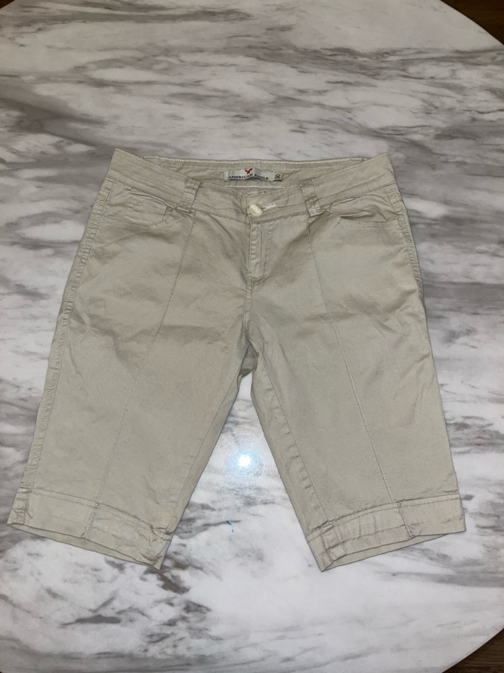 American Eagle Outfitters Beige Women’s Bermuda Shorts